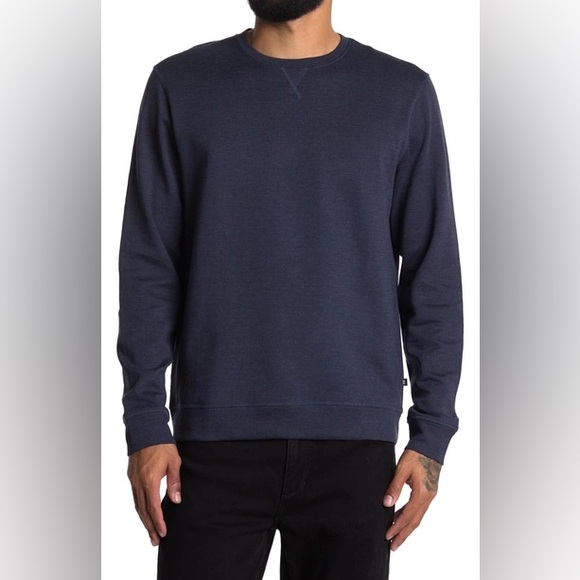 Robert Barakett Nortonville Crew Neck Sweater In Navy - Picture 1 of 6